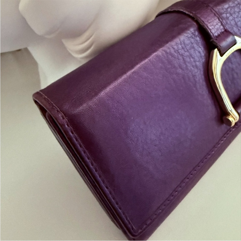 Gucci Abbey Continental leather wallet in nebula, purple - Picture 8 of 15